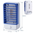 thumbnail image 3 of Gustave 2Pcs Electric Bug Zapper Indoor Plug in Mosquito Killer Lamp Flying Insect Traps with UV Lights - Black & Blue, 3 of 10