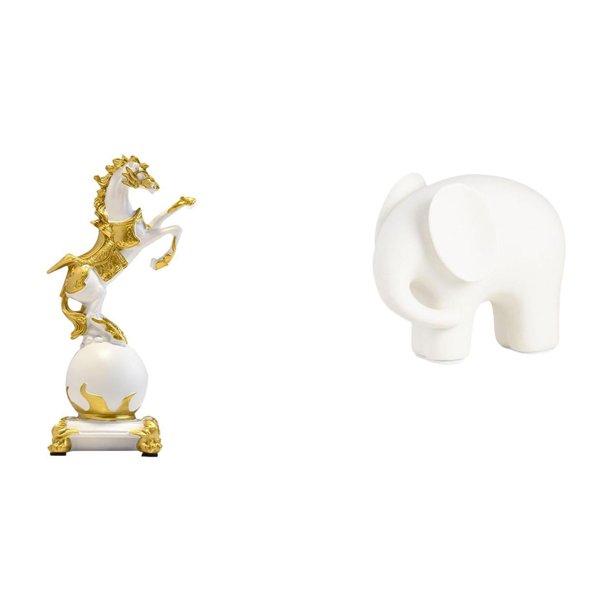 Figura de escritorio,Estantería con estatua de caballo para escritorio,oficina y decoración del hogar.,Figura decorativa de escritorio de resina para decoración del hogar,Figura de