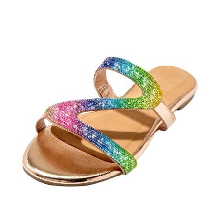 

fvwitlyh Light Flats Shoes for Women Flat Ladies Flip Casual Flops Retro Women Summer Flats Shoes Slip on Flat Shoes