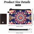 thumbnail image 2 of Original Designs Coin Purse for Women Girls Mandalas Patterns 2 Packs Change Purse with Zipper Durable and Soft Canvas Wallet Pouch for Travel Gift diy, 2 of 9