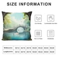 thumbnail image 5 of Chilfamy Swan in the Lake Indoor Outdoor Pillow Covers Square Pillow Cases 1PC Fall Decor for Couch Sofa 22x22in, 5 of 5