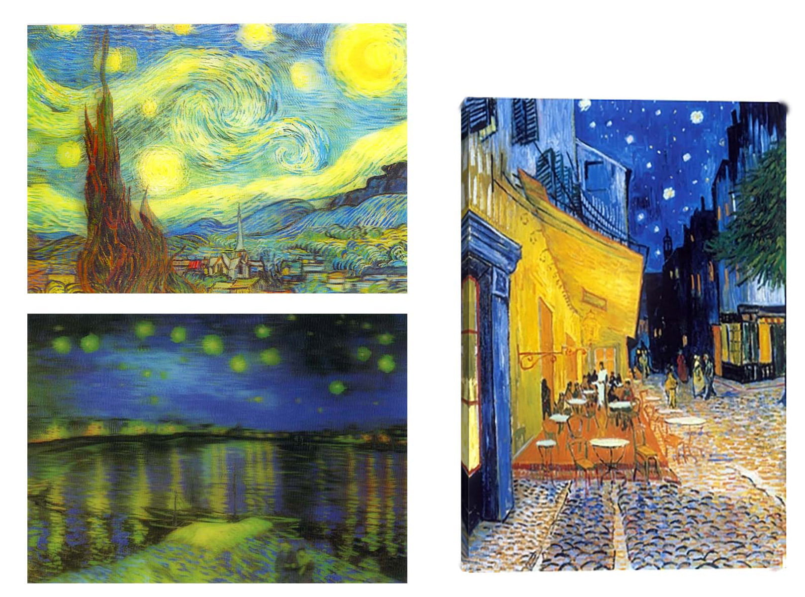 Vincent Van Gogh 3D Lenticular Postcard Greeting Card Starry Night 
