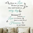 thumbnail image 2 of Quotes Saying Wall Decals Because Someone We Love is in Heaven Decal Peel and Stick Lettering Words Wall Stickers Memory Wall Decals Vinyl Inspirational Religious Wall Decal For Home Room Decor, 2 of 7