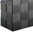thumbnail image 2 of Modern Dining Table with Rectangular Glass Table Top, Gray- Saltoro Sherpi, 2 of 5