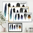 thumbnail image 4 of Designart 'Colourful Boho Art Feathers II' Bohemian & Eclectic Framed Canvas Wall Art Print, 4 of 5