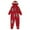 Red2, variant on Merry Christmas Family Matching Pajamas Set Hooded Zipper Onesies Long Sleeve Couple One Piece Sleepwear