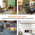 thumbnail image 4 of Grandhom Firewood Rack Indoor with 4pcs Fireplace Tools Set,Iron Wood Rack for Firewood Storage,Log Holder for Outdoor Fire Pit a, 4 of 9