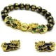 thumbnail image 5 of Pulsera de riqueza de obsidiana Feng Shui que cambia de color, pulsera Pai Show, pulsera con cuentas de hechizo de dragón, atrae riqueza y buena suerte, adecuada para hombres/mujeres, piedra Sincero Electrónica, 5 of 5