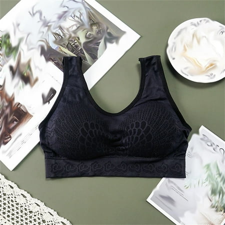GENGING Up to 65% Off Fashion Women Sexy Bra Fall Tops Solid Vest Camisole Breathable Push Up Tops Underwear
