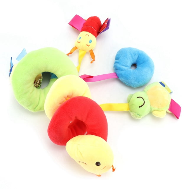 Juguetes de peluche en espiral, Cochecito de peluche para bebé, juguete colgante para cochecito, juguete de actividad en espiral, diseño de próxima generación