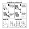 thumbnail image 5 of ATJIA 1 Piece Wingback Chair Covers Velvet Plush Wing Chair Slipcover Wing Back Chair Slipcovers Sofa Cover, 5 of 7
