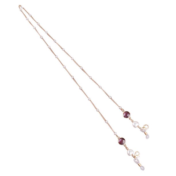 Cadena de Gafas a Prueba de Deslizamiento Moda Elegante 71 Cm / 27,95 Pulgadas Correa de Metal para El Cuello Gafas Cuerda Máscara Cordón - 5 Sunnimix cadena de gafas