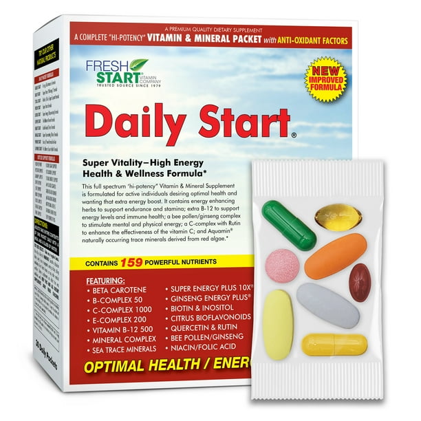 Daily Start Daily Multivitamin Pack for Energy + Optimal Health, 30