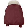 thumbnail image 1 of Veste d'Hiver pour Femmes, Comdrip Veste en Coton Duvetée à Grand Col pour Dames, Sens du Design, Veste Courte en Coton pour Femmes, Style Coréen, Manteau Anti-Chaleur, Manteau d'Hiver pour Femmes Rouge 2TG, 1 of 5