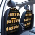 thumbnail image 3 of Gaeub Pumpkin Pie Gnome Print Anti-Kick Storage Mat for Car Seats 2 Pcs, Car Kick Mats with 3 Pocket Protector, Essential Car Seat Protector for Child Car Seat,Car Seat Protector, 3 of 8