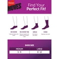 thumbnail image 6 of Hanes Women's Moves 10 Pair Cushion No Show Black, Size 8-12, 6 of 6