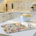 thumbnail image 5 of SKYSONIC Dish Drying Mat for Kitchen Counter Flowers Paisley Eco Friendly Drying Mat - Easy to Clean Heat Resistant Dish Mat - 16x18, 5 of 6