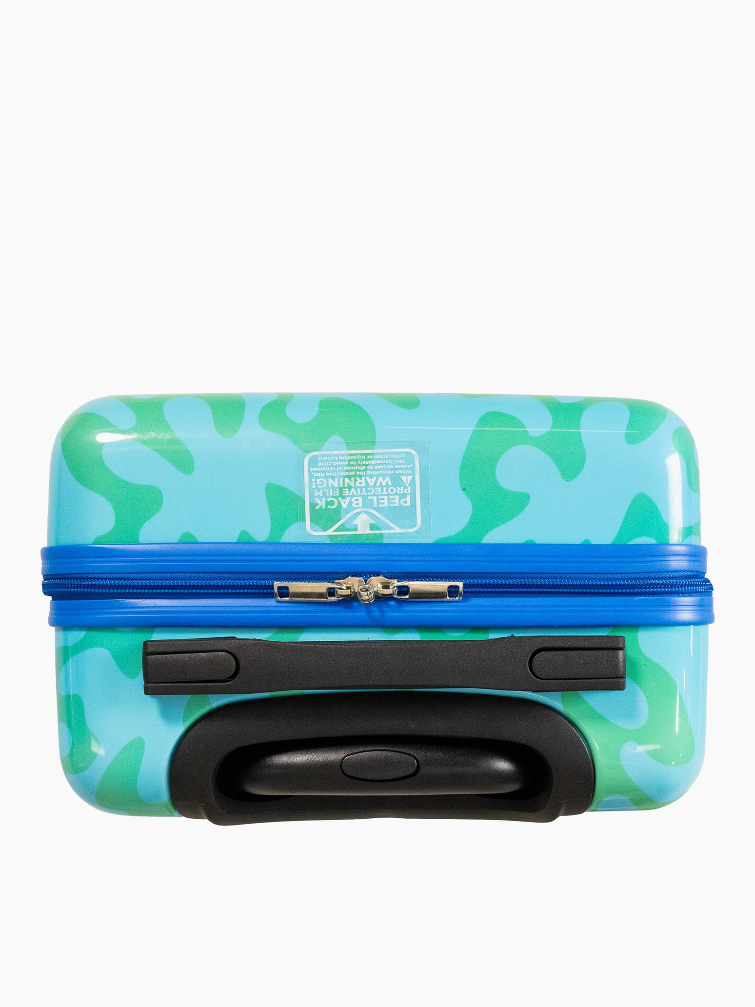 Kid's Disney Lilo and Stitch Character 18" Carry on Hardside ABS Spinner Luggage Suitcase, Blue