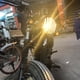 thumbnail image 5 of Faro de motocicleta, faro estilo Retro de Metal negro, luz delantera de 12V, apto para CG125 GN125, 5 of 5
