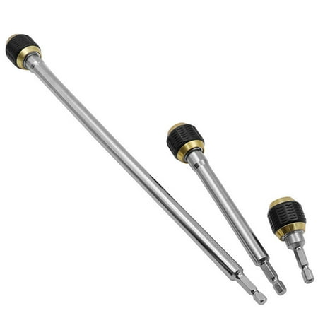 

MyBeauty Batch Head Tool Hex Handle Quick Release Big Head Self-locking Screwdriver Extension Rod for Loading Drill Bits