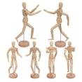 thumbnail image 1 of Modelo de figura artística Geytetqi, set de 8 maniquíes de madera de 20 cm, 1 of 7