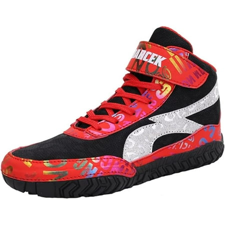 

Lightweight and Breathable Wrestling Shoes Boxing Shoes for Little Kid and Big Kid