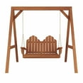 thumbnail image 5 of Amish Casual Adirondack Heavy Duty Swing with A-Frame Stand, Semi-Solid White, 5 of 9