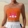 thumbnail image 2 of Nmnitkp Tube Tops for Women Breast Cancer Print Strapless Top Bandeau Crop Top Premium Healthy Fabric Summer Streetwear & Show off your Figure Tube Top（Plus Size）, 2 of 4