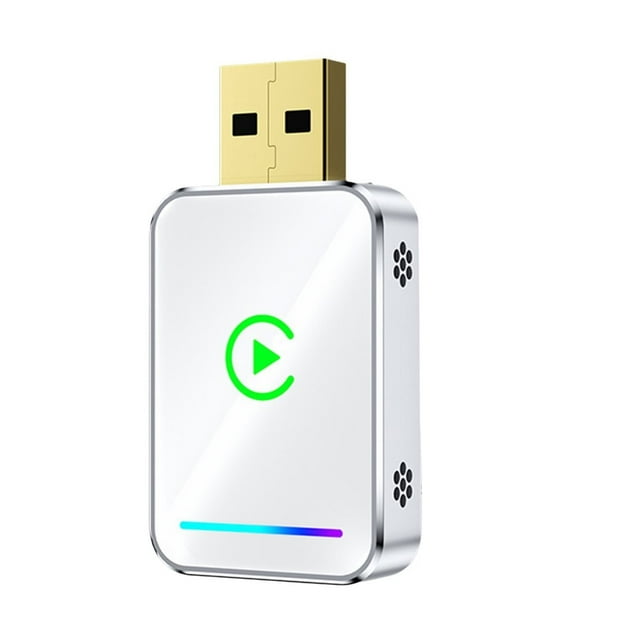 Adaptador USB 2 en 1 para CarPlay Inalámbrico para Android Auto Smart Mini Box. Convierte Carplay con Cable en Inalámbrico.A