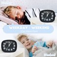 thumbnail image 4 of Candy color three-dimensional digital silent alarm clock creative alarm clock gift, 4 of 5