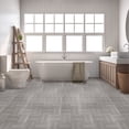 thumbnail image 2 of Simple Elegance Portfolio 12" x 12" x 2.0mm Self Adhesive Vinyl Floor Tile - Ash Grey Wood - 9 Tiles/9 sq. ft., 2 of 2