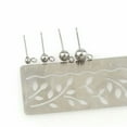 thumbnail image 4 of U8MO 100 Pcs Stainless steel Ball Post Earring Ear Stud with Loop and Stopper Dangle-4mm, 4 of 7