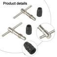 thumbnail image 2 of SPRING T-Type Tap Wrench 3-6Mm 5-12Mm Hand Tap Wrench Thread Tapping Tool Set Adjustable Machine Screw Thread Tap Drill Bit, 2 of 9