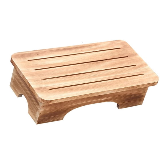 SDFGTstore Wood Step Stool Multipurpose as Seat and Side Table Modern Decors Foot Rest