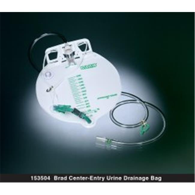 Bard 35071920 2000 ml Urinary Drain Bag, LuerLock Double Hook Pack