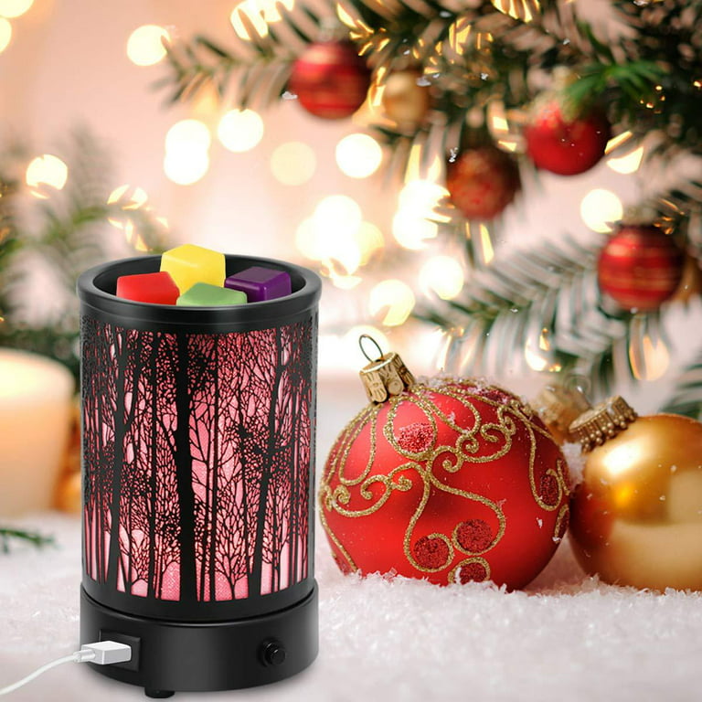 Hituiter Fragrance Wax Melts Warmer with7 colors lighting oil lamp