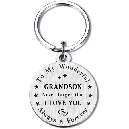 To My Grandson Keychain, Grandson Graduation Gifts, Grandson Gifts from Grandma, Best Grandson Gifts Ideas