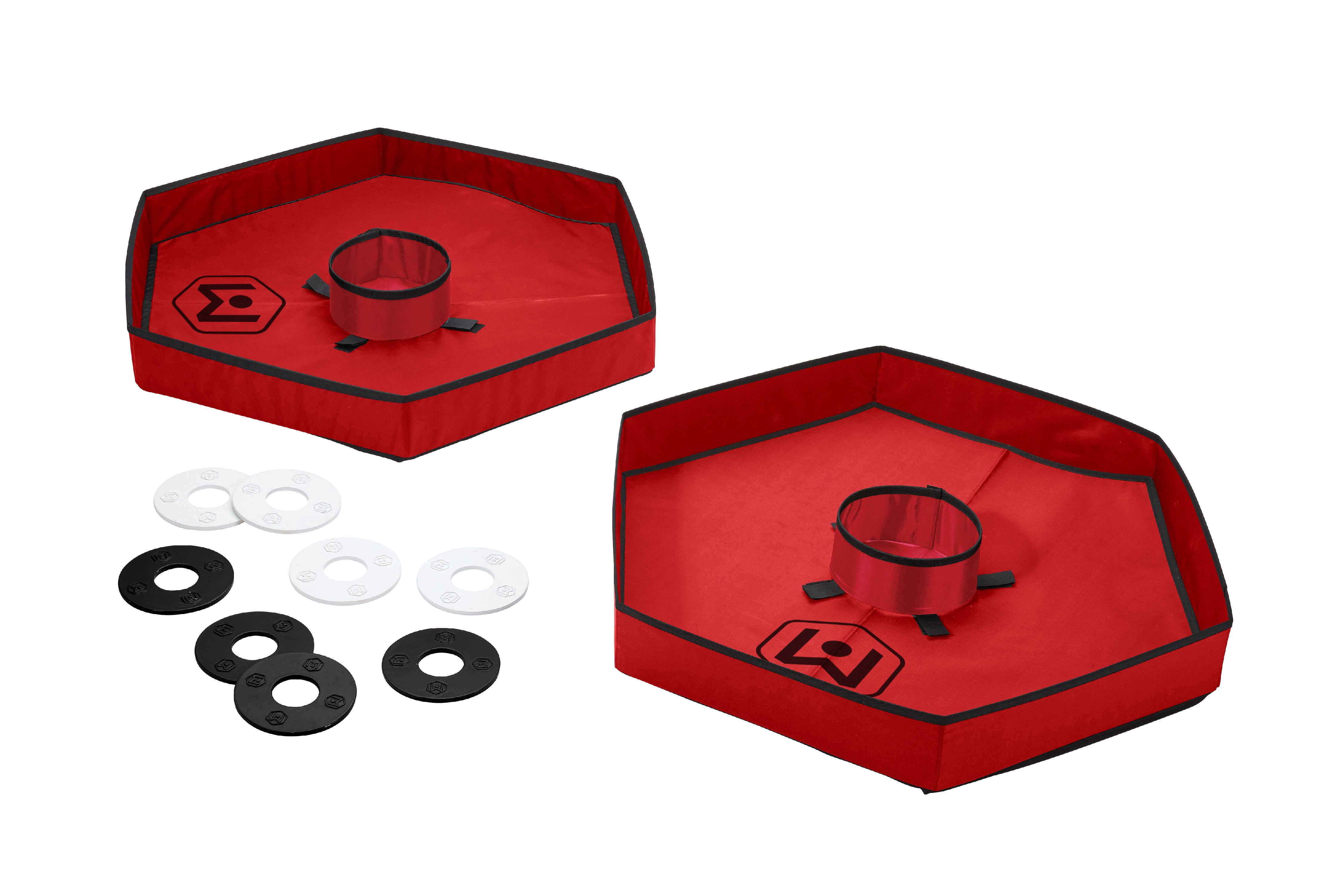 Wicked Big Sports Supersized Vinyl Washer Toss Outdoor Game with 6 Washers and 2 Targets