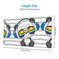 thumbnail image 3 of Balery Panda With Sun Glasses Mouse Pad ,15.8x29.5 In Large Gaming Mouse Pad Desk Mat Long Non-Slip Rubber Stitched Edges,Waterproof Mousepad Desk Mat For Gamer Office Home, 3 of 9