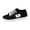 Black, variant on Women's Lace Up Canvas Shoes Casual Sports Flat Slip On Sneakers Comfortable Low Top Walking Tennis Shoes Blue Size 6