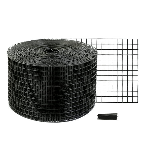 VEVOR 8 inch x 100ft Solar Panel Bird Guard, Critter Guard Roll Kit with Rust-proof PVC Coating, Solar Panel Guard, 1/2 inch