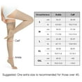thumbnail image 2 of Thigh High Stocking Open Toe Socks Pressure Support Hose Anti-Slide Silicone Dot High Elastic Stocking, 2 of 8
