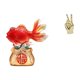 thumbnail image 1 of Estatua de koi gestual del Feng Shui chino. Decoración creativa para escritorio, entrada, oficina, sala de estar, estante. Regalo navideño. Escult, 1 of 8