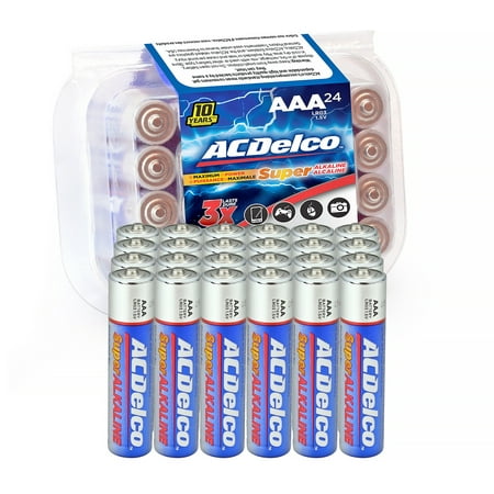 ACDelco Super Alkaline AAA Batteries, 1.5 Volts, 24-Count
