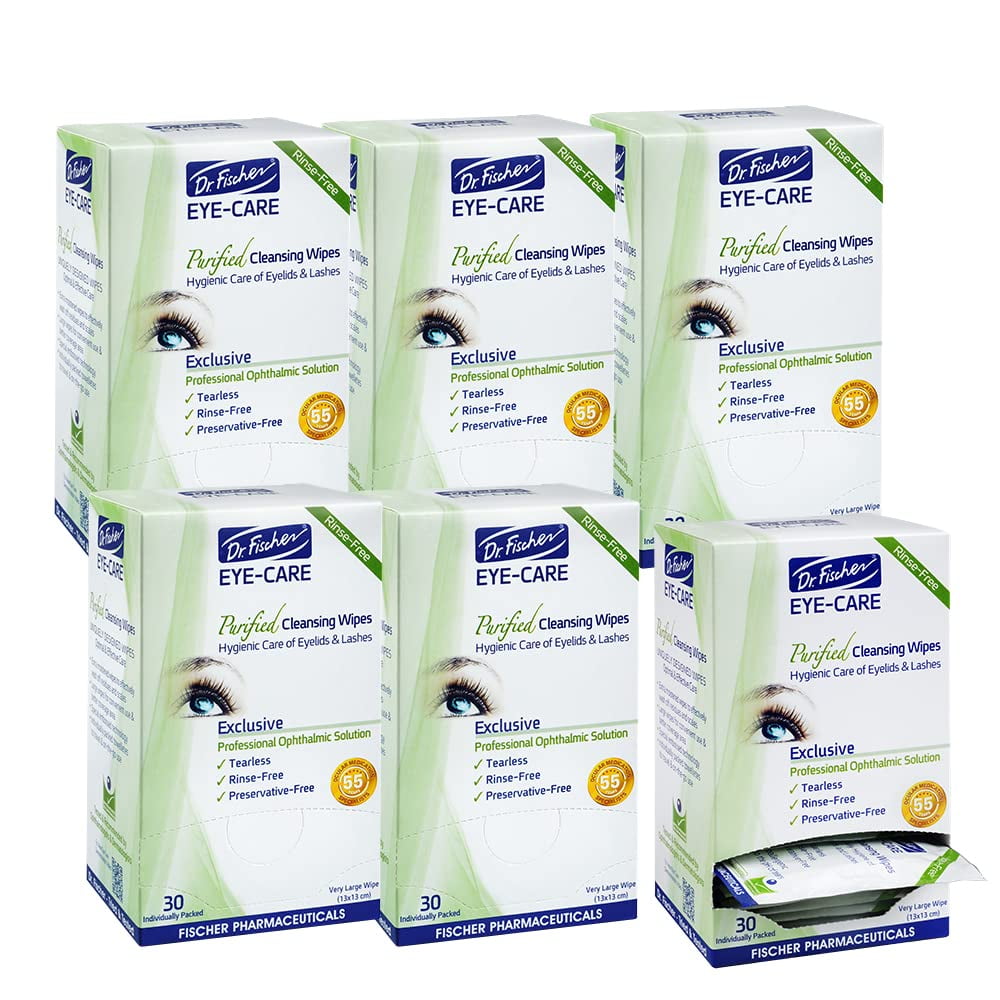 Premium Eye Wipes for Blepharitis, Dry Red Eye Eyelid Wipes 180