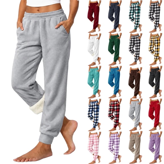 Up to 65% off Plus Size Yoga Pants Women Loose High Waist Leggings Workout Out Velvet Warm Home Casual Close Fitting Leggings Long Pants