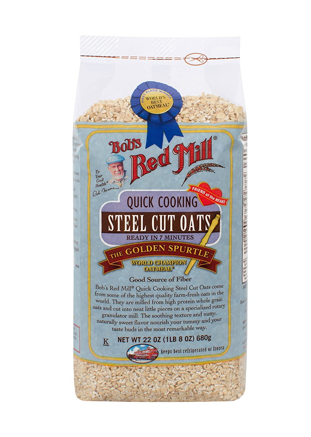 Bobs Red Mill Quick Cooking Steel Cut Oats, 22 Ounce