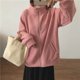 thumbnail image 2 of Abrigos de felpa para mujer, cuello alto, manga larga, sudaderas con capucha de polar sólido, cárdigans, chaquetas vintage casuales de gran tamaño, blusas holgadas para mujer, 2 of 5