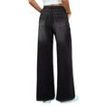 thumbnail image 3 of Endives Womens Sweatpants Jeans High Waisted Stretchy Wide Leg Pants With Pocket Fall Winter Trendy, 3 of 6