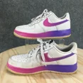 thumbnail image 2 of Ni&ke Sneakers Mens 8.5 Air Force 1 Low Hyper Grape Lace Up Leather CJ0524-002, 2 of 6